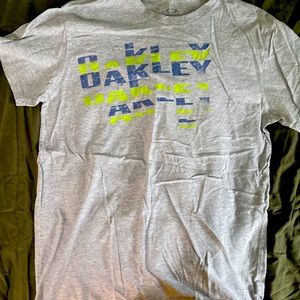 Oakley Med Lime & Navy Print T-shirt